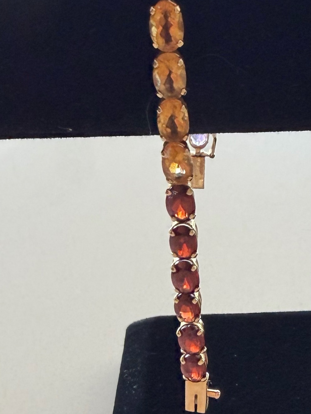 14kt multi stone bracelet - Picture 8 of 9